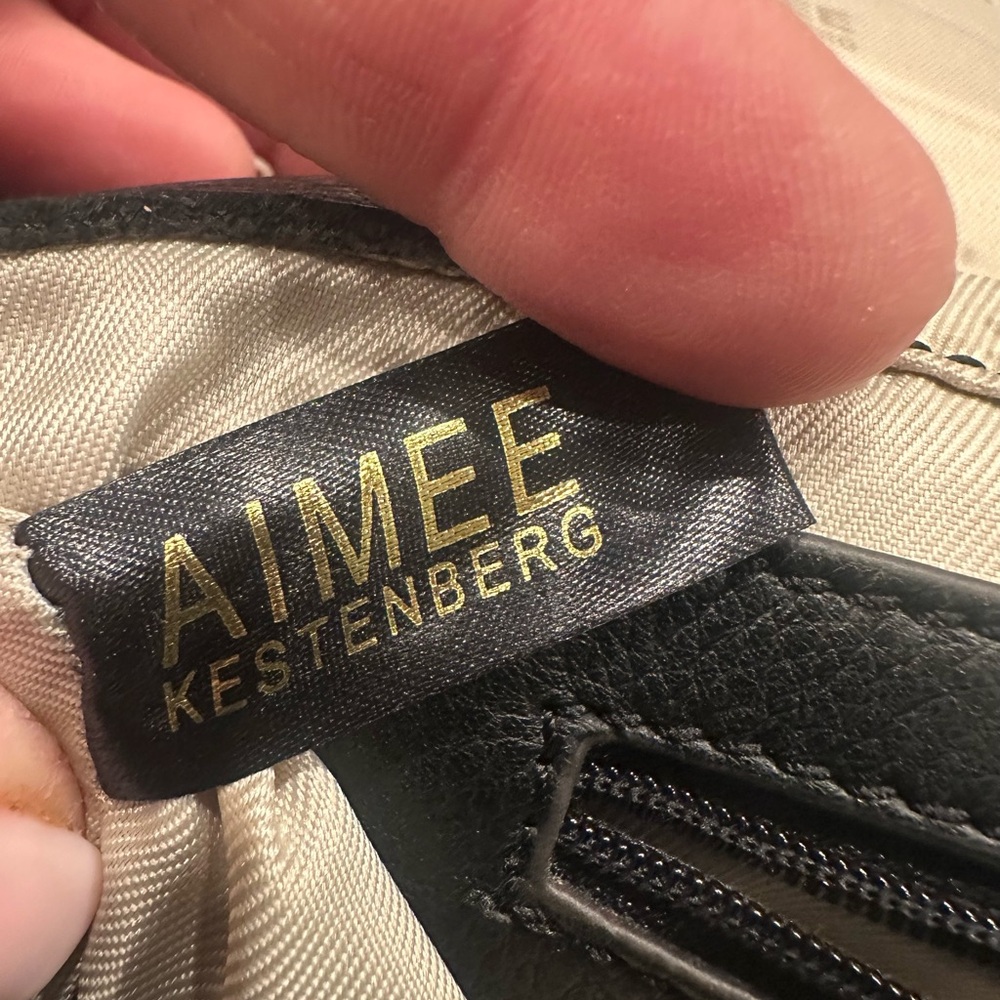 Aimee Kestenberg Black Quilted Leather Shoulder Bag w/ Gold Chain – Like New - Picture 9 of 15